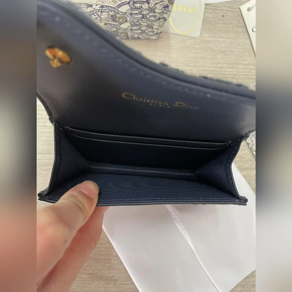 Dior Saddle Jasmine Gusset Card Holder